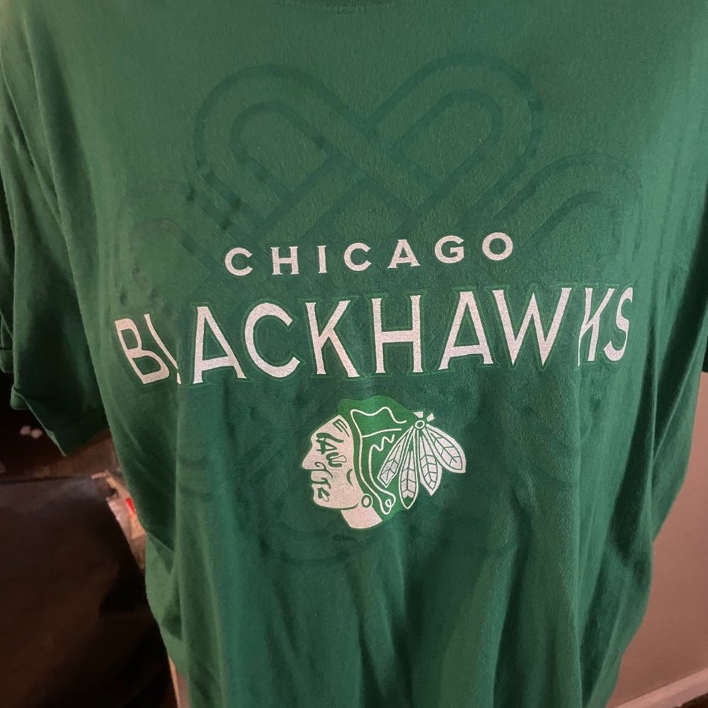 Chicago Blackhawks St. Patrick's Irish Green shirt